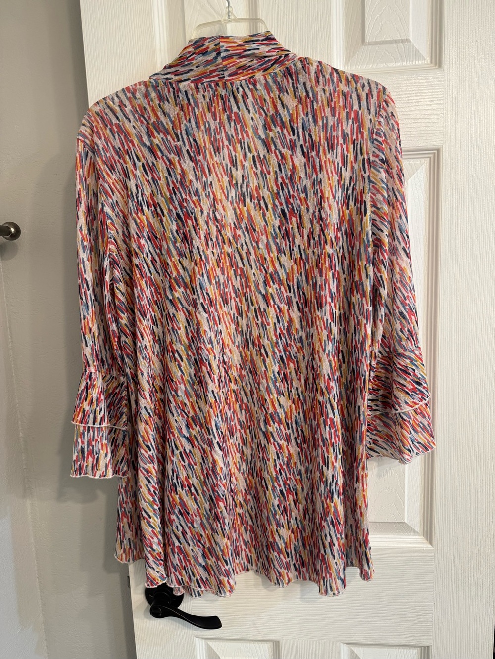 Multiples Multi-Color Printed Open-Front Swim Cover-Up - Picture 5 of 5